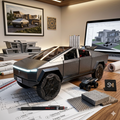 Tesla Cybertruck + Quad - Échelle 1/24